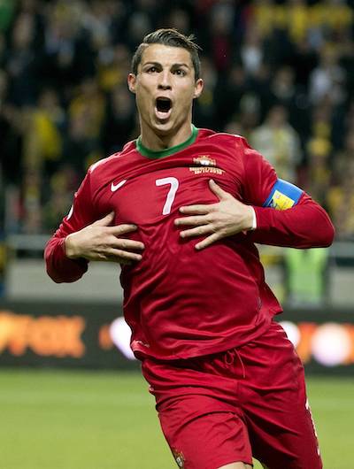 Cristiano Ronaldo buteur avec la sélection nationale portuguaise.